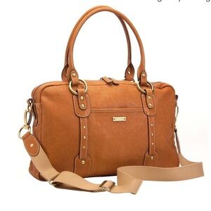 Storksak Elizabeth leather diaper bag